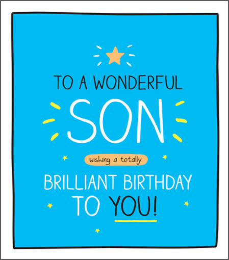 Picture of TO A WONDEFUL SON BIRTHDAY CARD